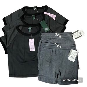 NWT 3 Wild Fable XS short sleeve shirts with 2 Size 2T Grayson mini shor…